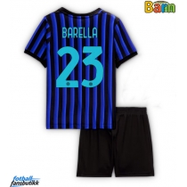 Inter Milan Nicolo Barella #23 Hjemmedraktsett Barn 2025-26 Kortermet (+ Korte bukser)